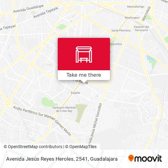Mapa de Avenida Jesús Reyes Heroles, 2541