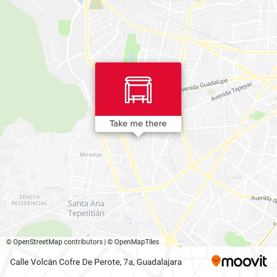 Mapa de Calle Volcán Cofre De Perote, 7a