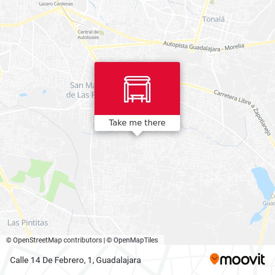 Calle 14 De Febrero, 1 map