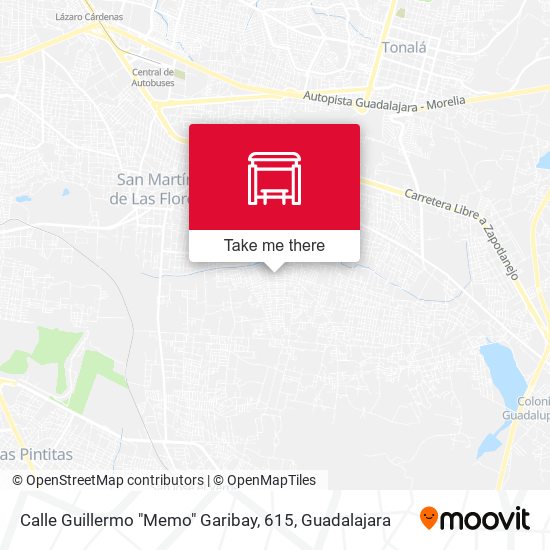 Calle Guillermo "Memo" Garibay, 615 map