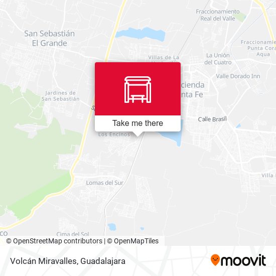 Volcán Miravalles map