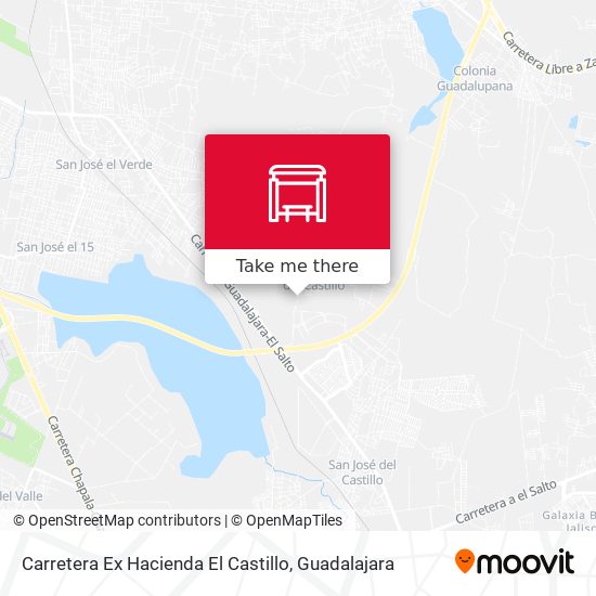 Mapa de Carretera Ex Hacienda El Castillo