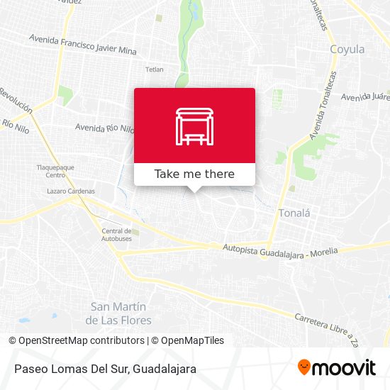 Paseo Lomas Del Sur map