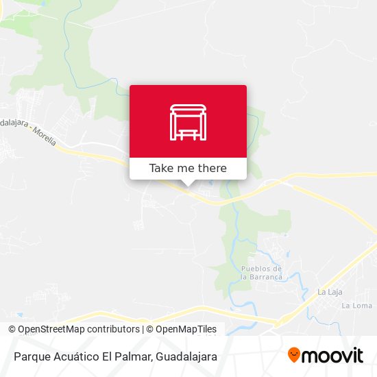Parque Acuático El Palmar map