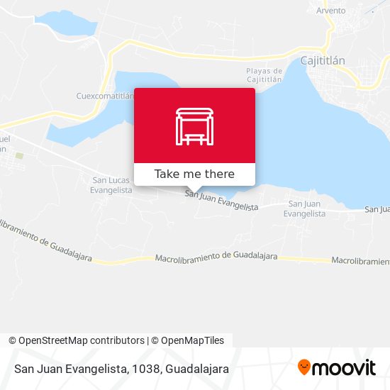 San Juan Evangelista, 1038 map
