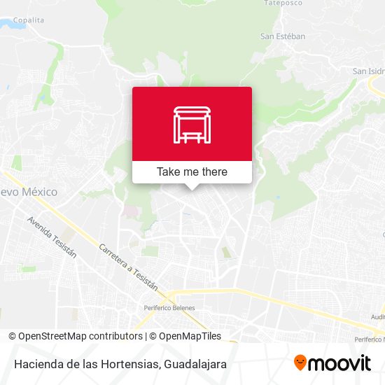 Mapa de Hacienda de las Hortensias