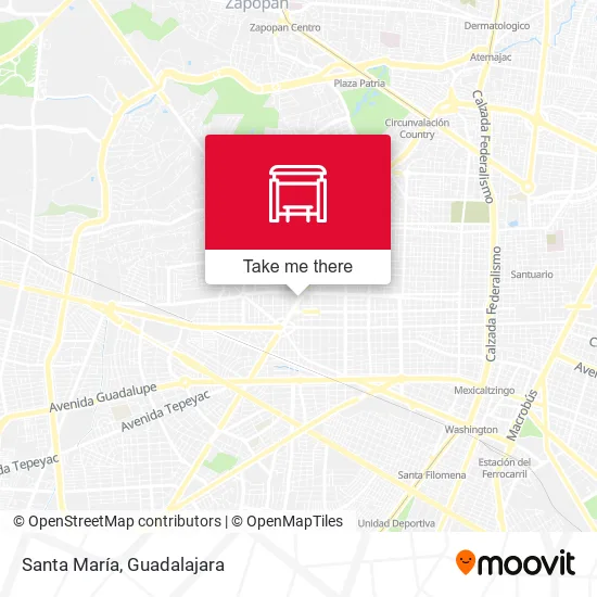 Santa María map