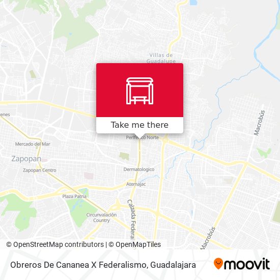 Mapa de Obreros De Cananea X Federalismo