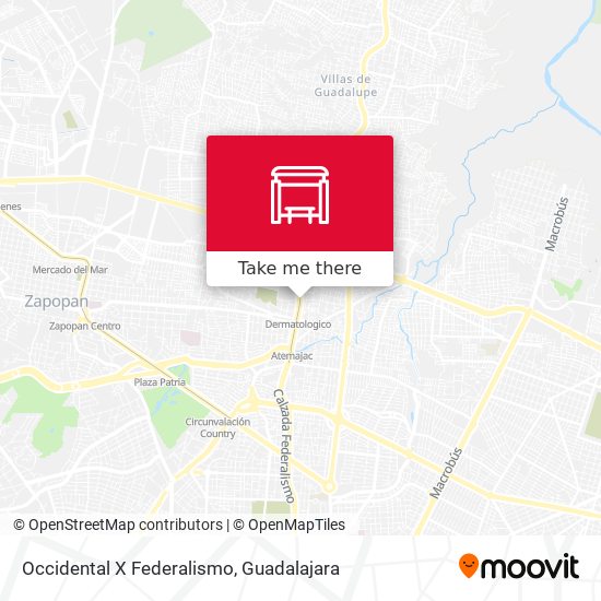 Occidental X Federalismo map