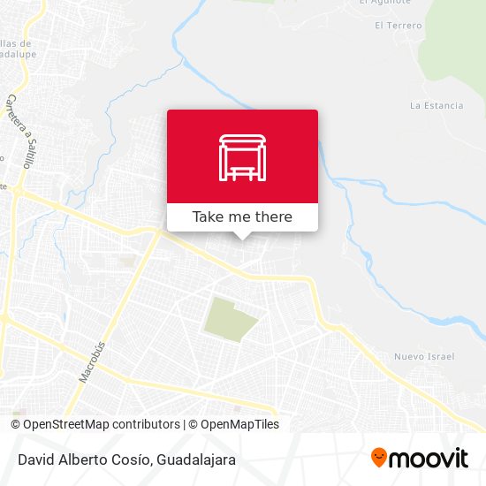 David Alberto Cosío map