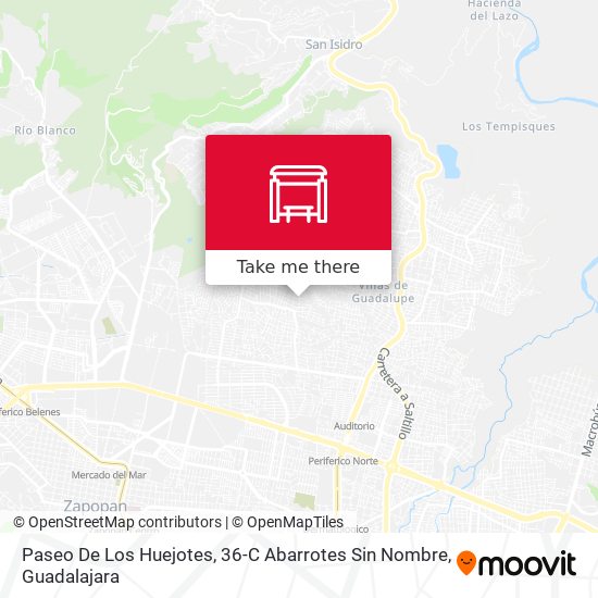 Mapa de Paseo De Los Huejotes, 36-C Abarrotes Sin Nombre