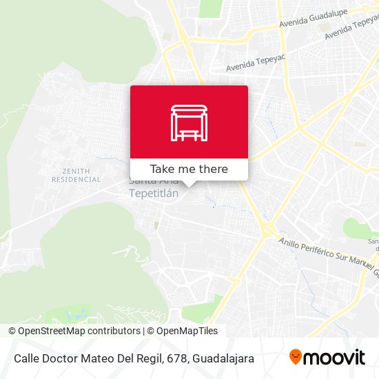 Mapa de Calle Doctor Mateo Del Regil, 678
