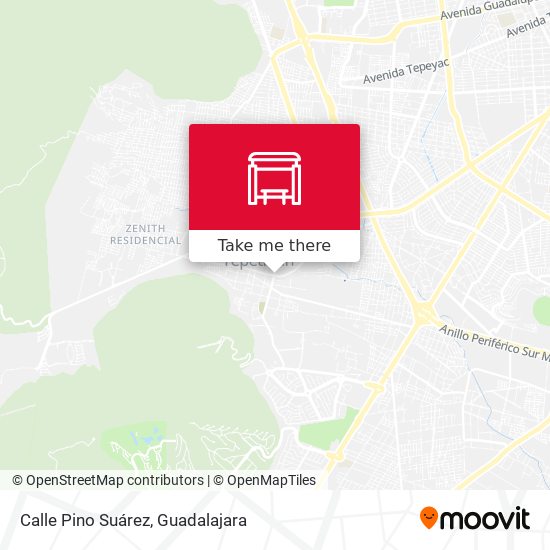 Mapa de Calle Pino Suárez