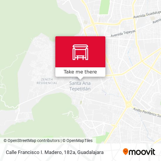 Mapa de Calle Francisco I. Madero, 182a