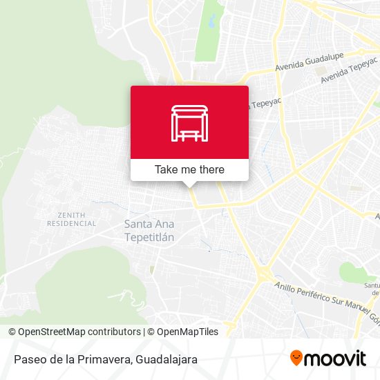 Paseo de la Primavera map