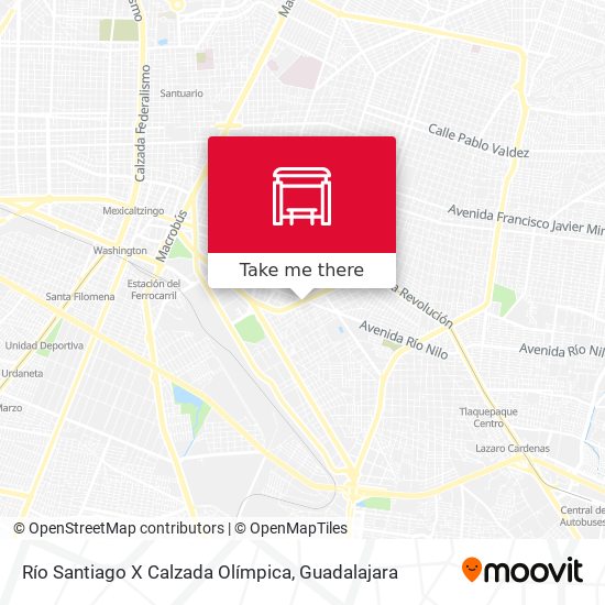 Río Santiago X Calzada Olímpica map