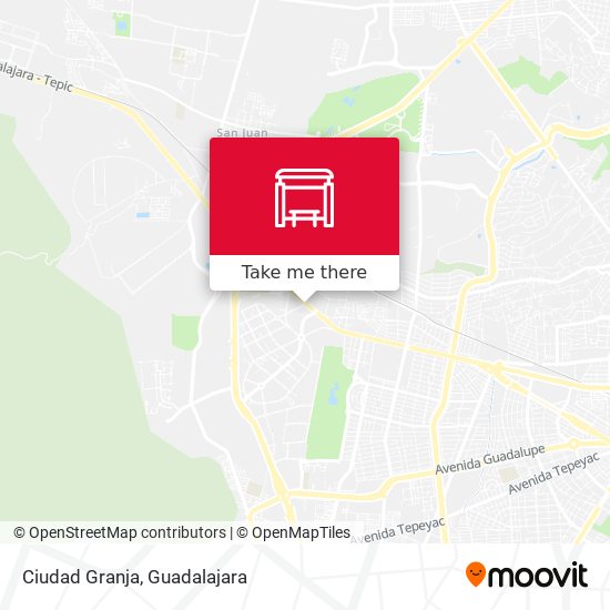 How to get to Ciudad Granja in Zapopan by Bus or Train?