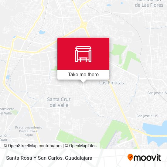 Santa Rosa Y San Carlos map