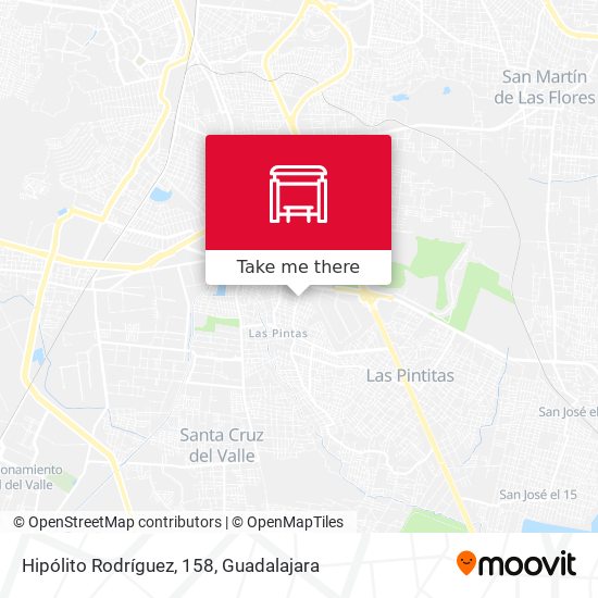 Hipólito Rodríguez, 158 map