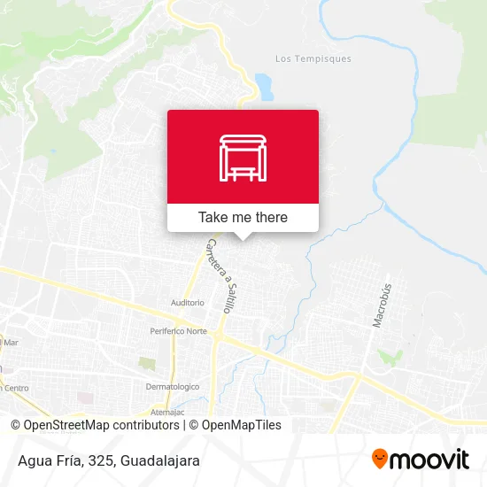 Agua Fría, 325 map