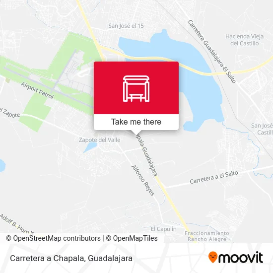 Carretera a Chapala map