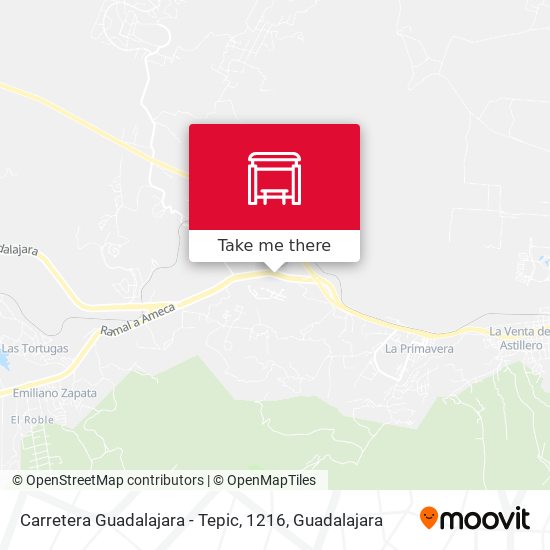 Carretera Guadalajara - Tepic, 1216 map