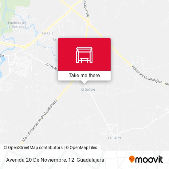 Mapa de Avenida 20 De Noviembre, 12