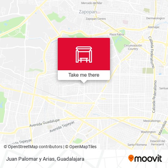 Juan Palomar y Arias map