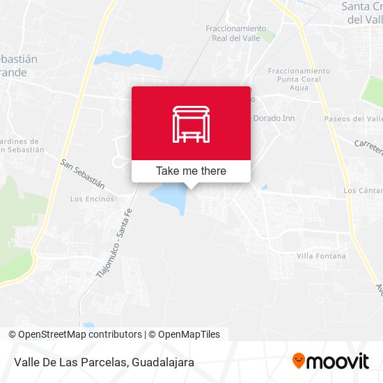 Mapa de Valle De Las Parcelas