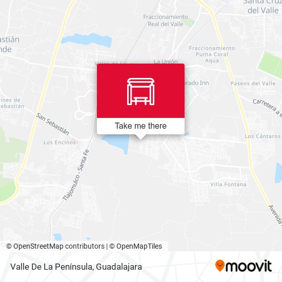 Mapa de Valle De La Península