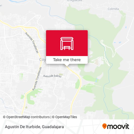 Agustín De Iturbide map
