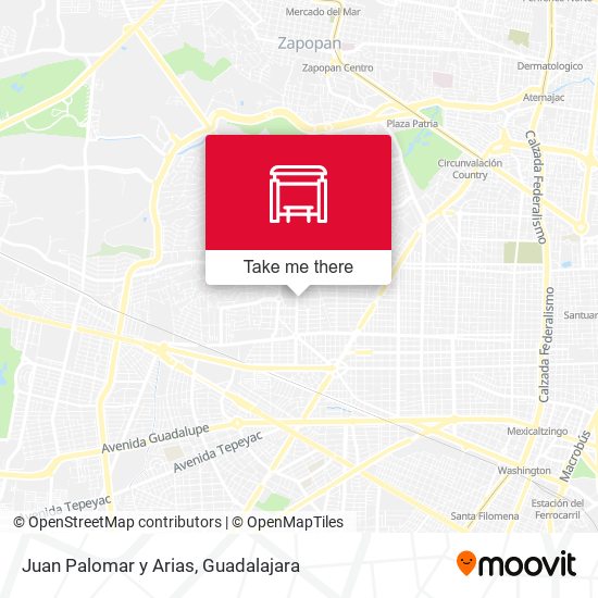 Juan Palomar y Arias map
