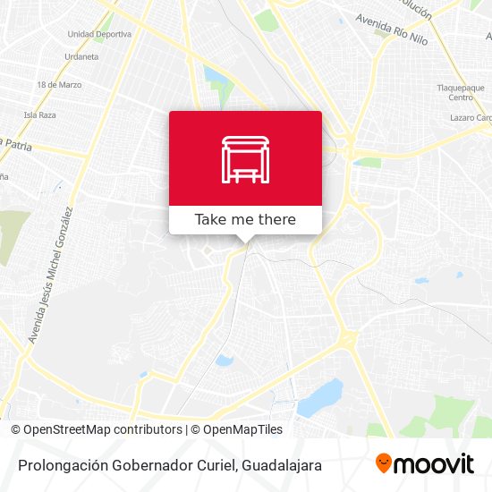 Prolongación Gobernador Curiel map