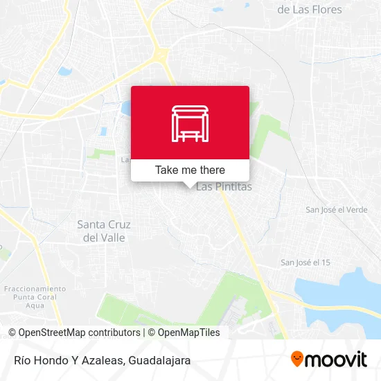 Río Hondo Y Azaleas map