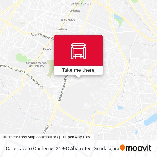 Mapa de Calle Lázaro Cárdenas, 219-C Abarrotes