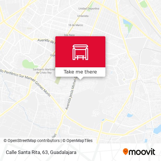 Mapa de Calle Santa Rita, 63