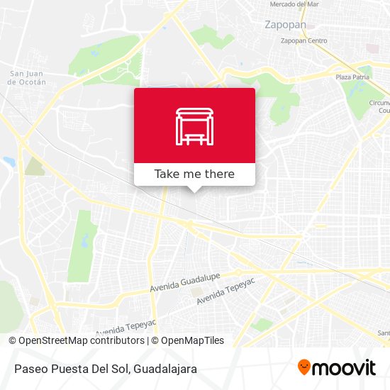 Mapa de Paseo Puesta Del Sol