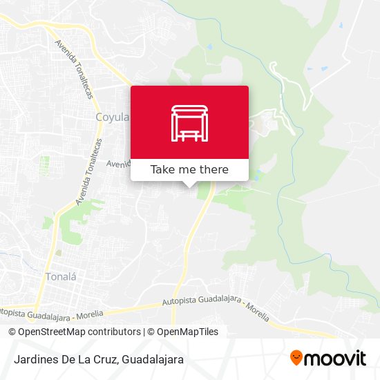 Jardines De La Cruz map
