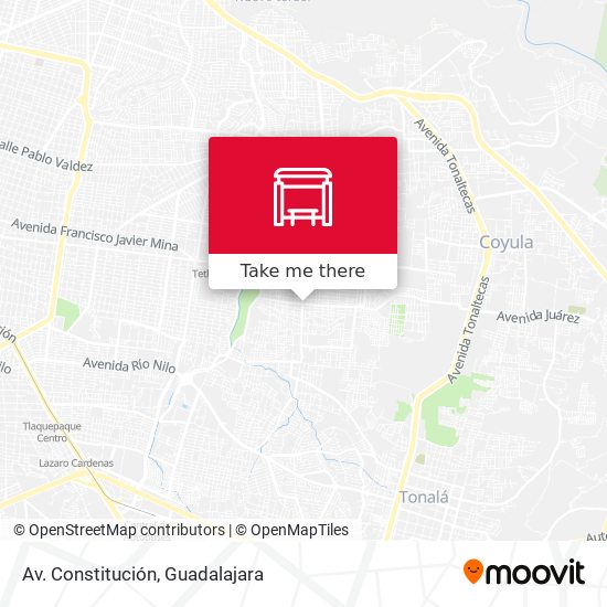 Mapa de Av. Constitución