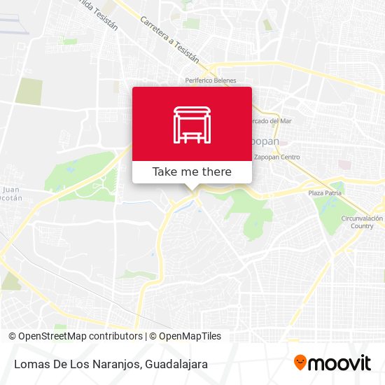 Mapa de Lomas De Los Naranjos