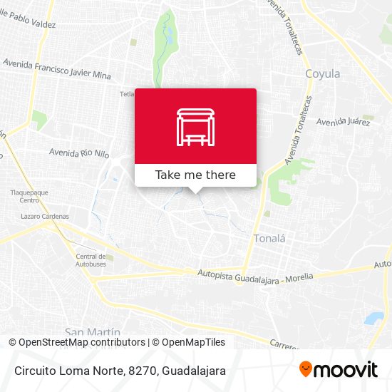 Mapa de Circuito Loma Norte, 8270