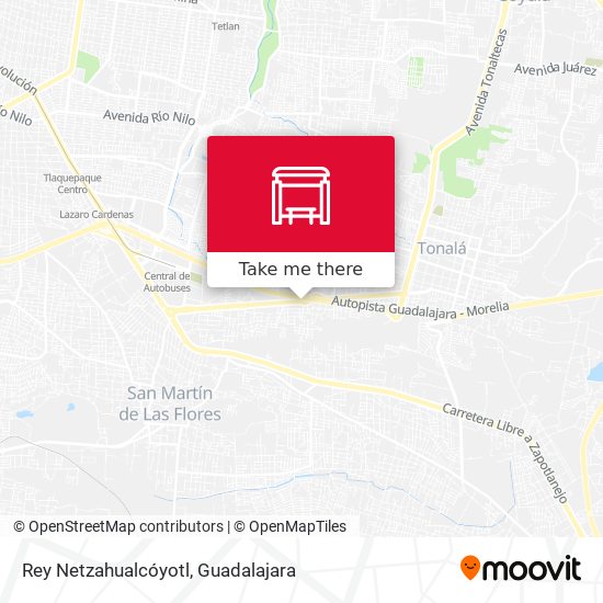 Mapa de Rey Netzahualcóyotl