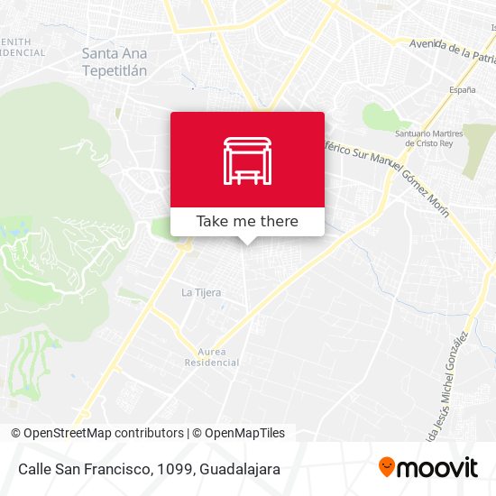 Calle San Francisco, 1099 map