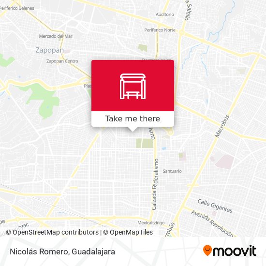 Nicolás Romero map