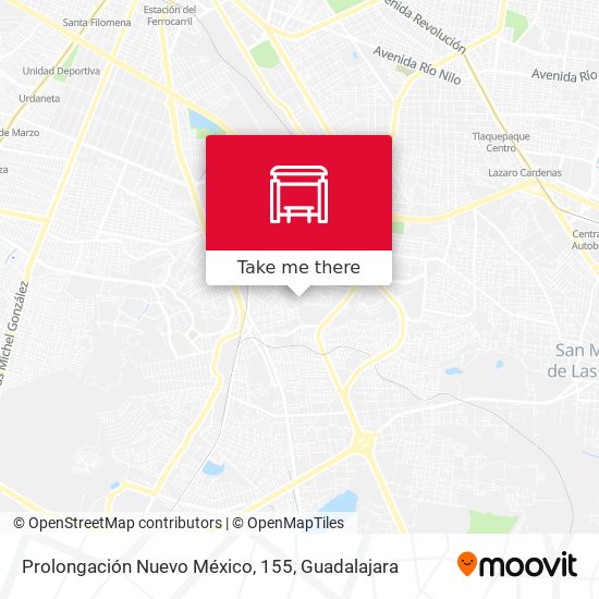 Prolongación Nuevo México, 155 map