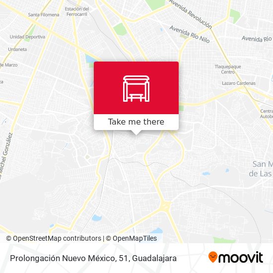 Prolongación Nuevo México, 51 map
