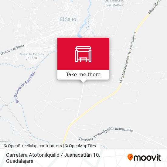 Carretera Atotonilquillo / Juanacatlán 10 map