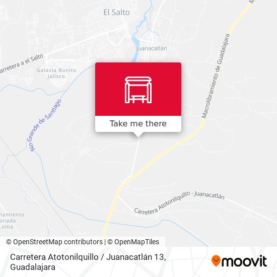 Carretera Atotonilquillo / Juanacatlán 13 map