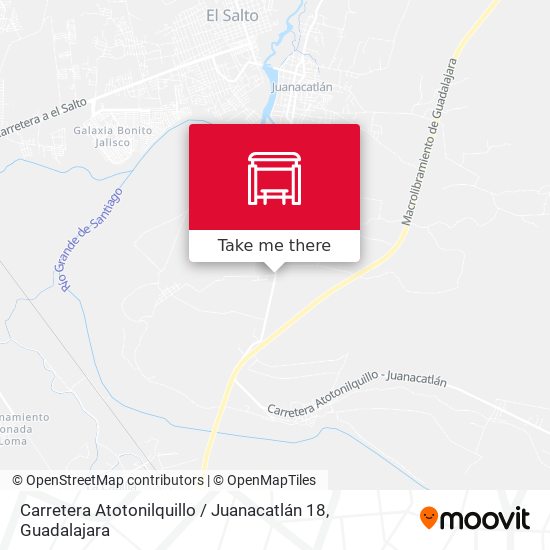 Mapa de Carretera Atotonilquillo / Juanacatlán 18