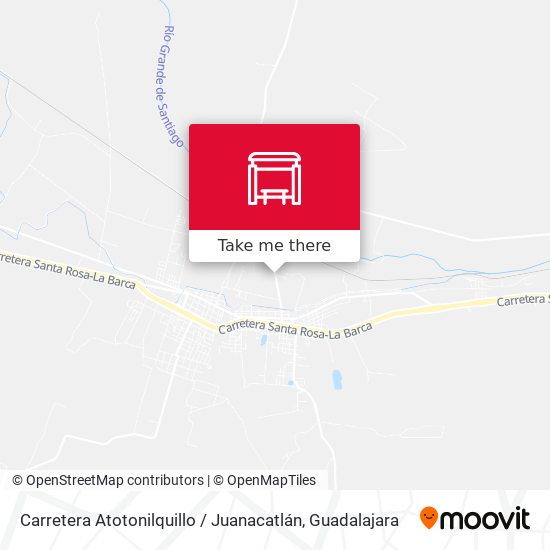 Carretera Atotonilquillo / Juanacatlán map